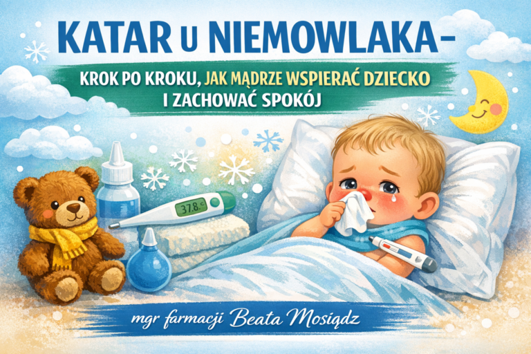 Katar u niemowlaka- krok po kroku, jak mądrze wspierać dziecko i zachować spokój